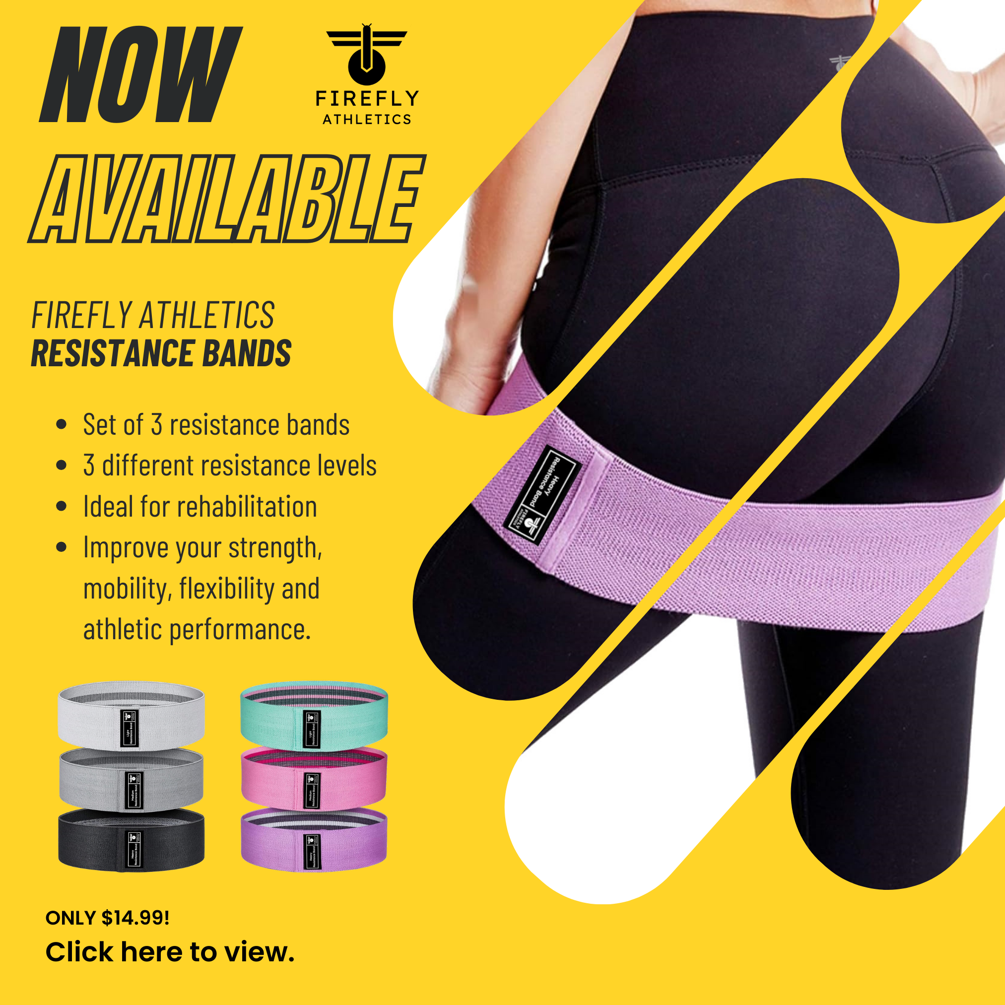 Firefly Athletics Resistance Bands